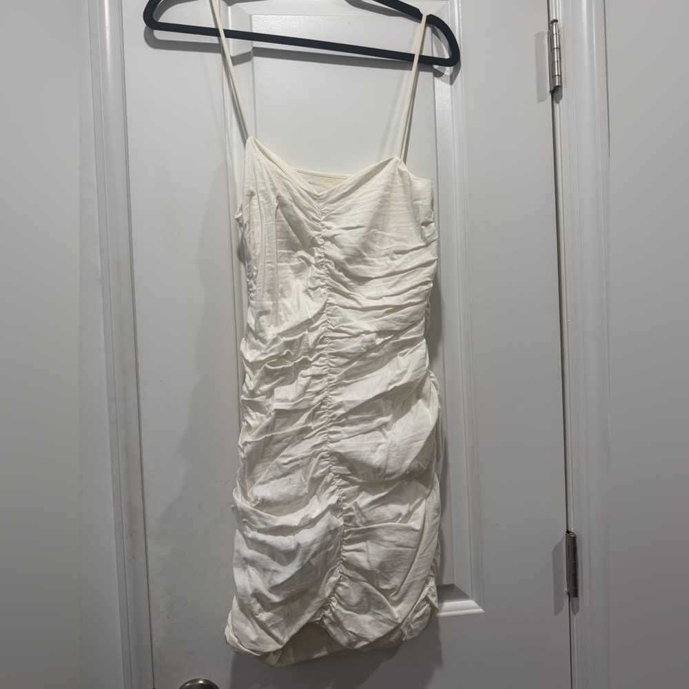 Zara Cream V-Neck Top